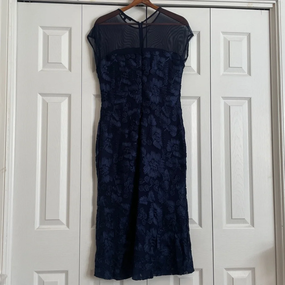 New Marina Cap Sleeve Floral Gown Dress size Medium